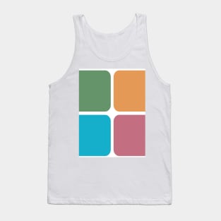 Large Tiles in Four Colors Tank Top